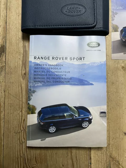 13-17 Range Rover Sport Owners Handbook Manual & Navigation Wallet 2015 R14242 2