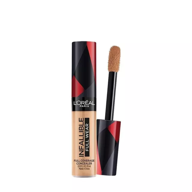 2 X L'Oreal Paris Full Coverage Concealer, Waterproof Formula (Shade: 312) - 10g 2