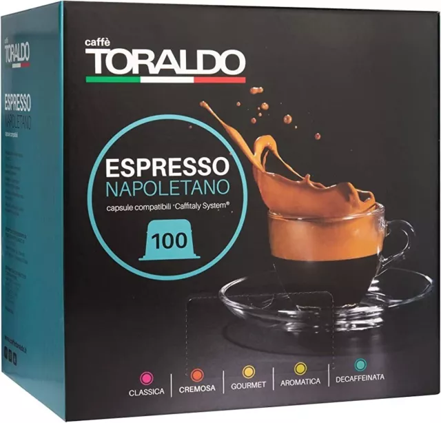 100 Capsules Caffè Toraldo Classique Compatible Caffitaly System Shipment