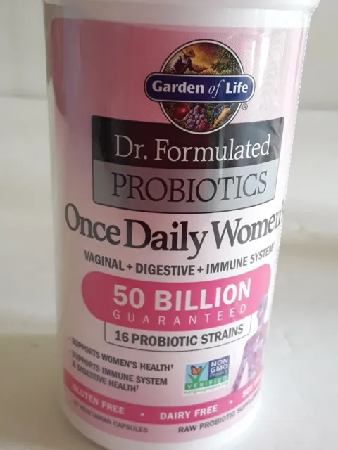 Garden of Life- Dr. Formulated Raw Probiotics Once Daily Women's BB 06/2024