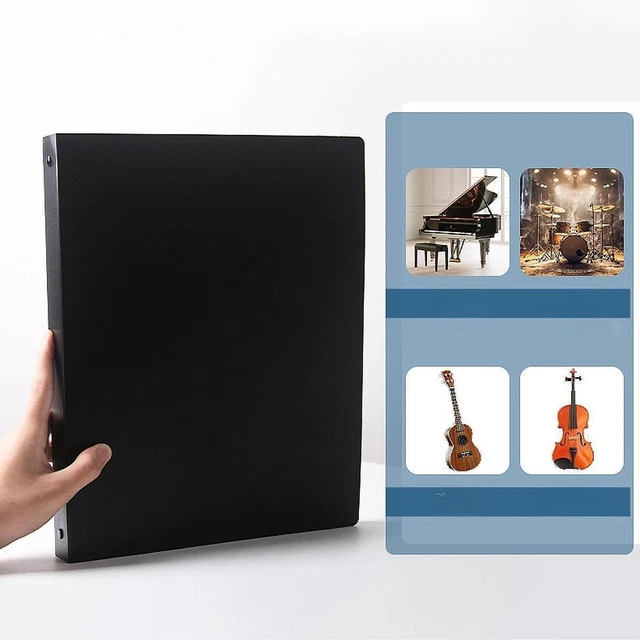 Dossier Rangement Partitions A4 - Porte Documents Musique Blanc