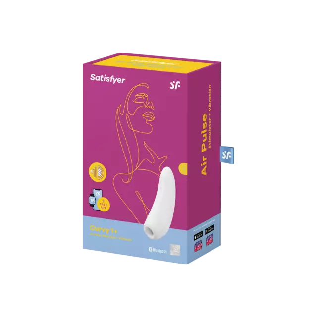 Satisfyer 'Curvy 1 Connect App', Druckwellenvibrator mit App (13,5cm)
