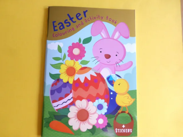 Malbuch Mal-und Aktivitätenbuch Ostern mit Sticker für Kinder 64Seiten 30x21cm