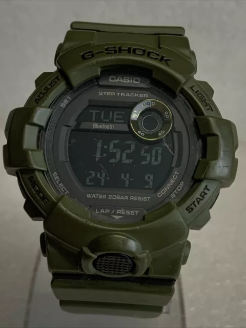CASIO G-SHOCK Mens Watch with Khaki Green Resin Strap GBD-800UC-3ER .