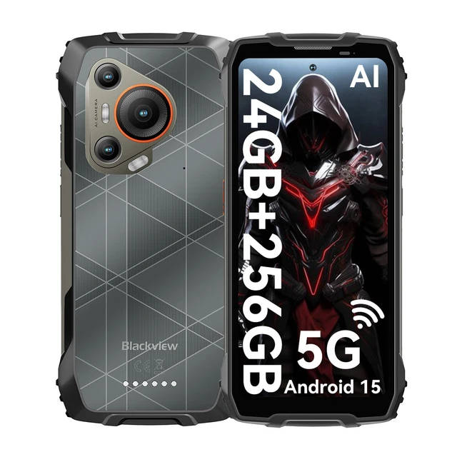 BLACKVIEW BL7000 5G Rugged Smartphone 24GB+256GB Android 15 Night ...