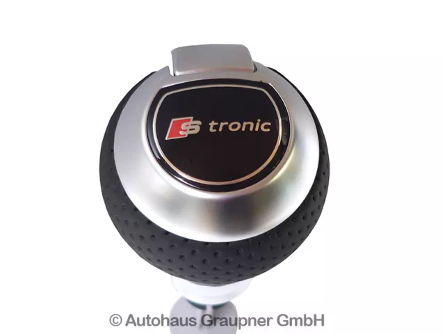 Audi A3 8P S tronic cuir bouton de vitesses S Line perforé A4 8K A5 8T A6 4F