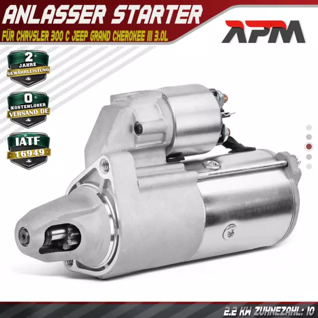 Starter Anlasser 2,2 KW für Chrysler 300 C Jeep Commander Grand Cherokee III 3.0