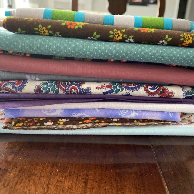 QUILTERS BUNDLE 12 PIECES 5+yds Cotton Quilt Fabric