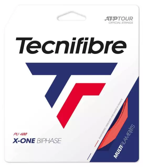 Tecnifibre X-One Biphase 18 1.18mm Tennis Strings Set