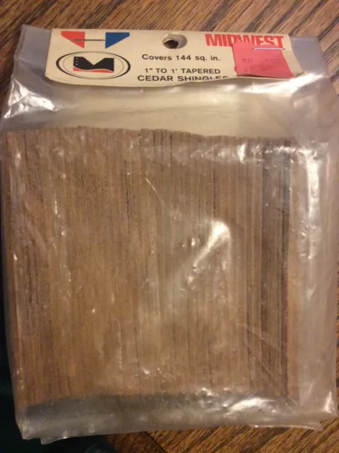 Midwest Cedar Shingles 1” To 1” Tapered Doll House Covers 144 Sq. In.