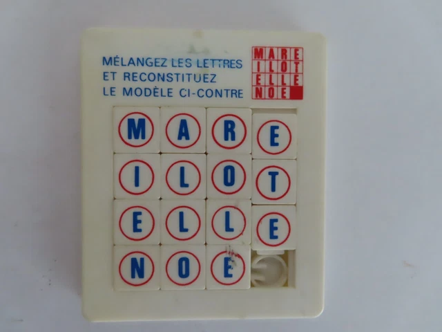 Jeu De Taquin Groquick Vintage Années 70/80, Mini Puzzle 6x6 Cm, Neuf Sous Blister
