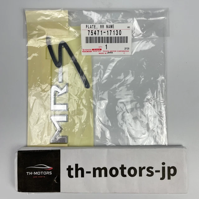 TOYOTA Genuine MR2 Spyder MRS Rear Emblem Badge Chrome 75471-17130 2