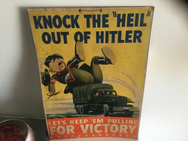 panneau cartonné us allemand ww2