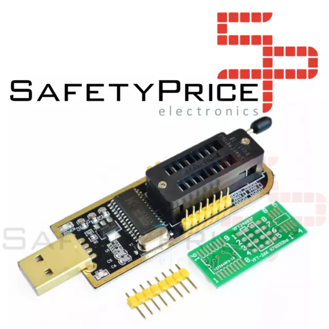 PROGRAMADOR EEPROM Flash BIOS USB 24 25 Series CH341A  ref 0356