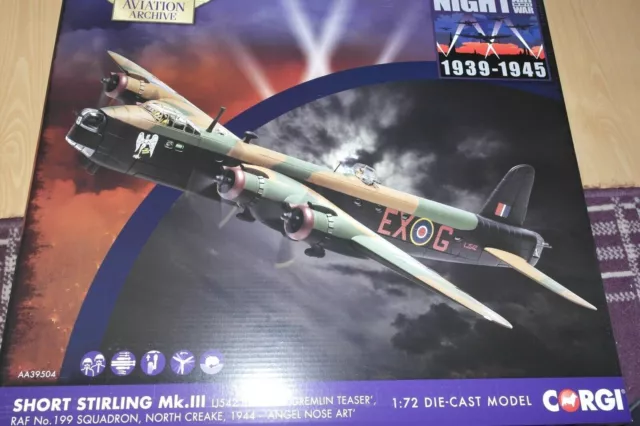 Corgi AA39504 Short Stirling Gremlin Teaser 1:72 Diecast Aviation Archive