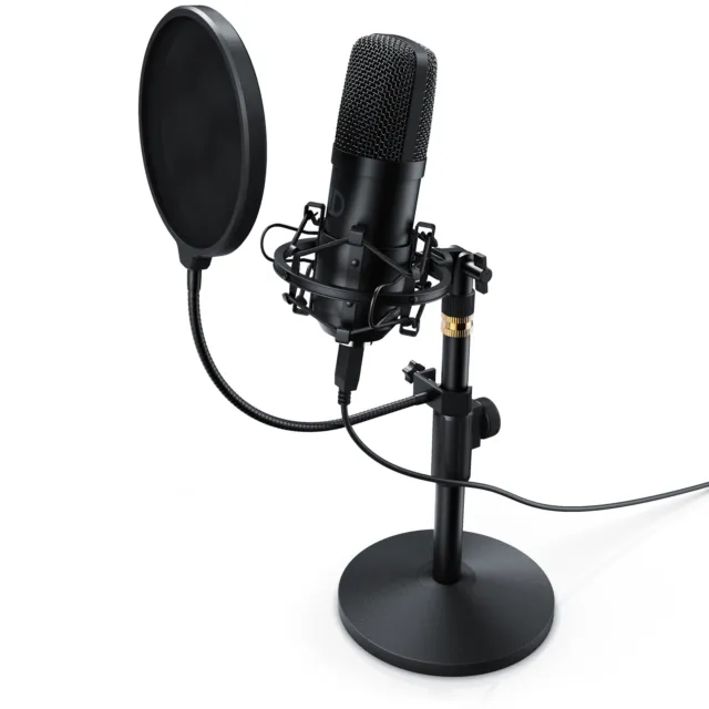 LIAM & DAAN Profi Podcast Set USB Studiomikro Großmembran Kondensatormikrofon