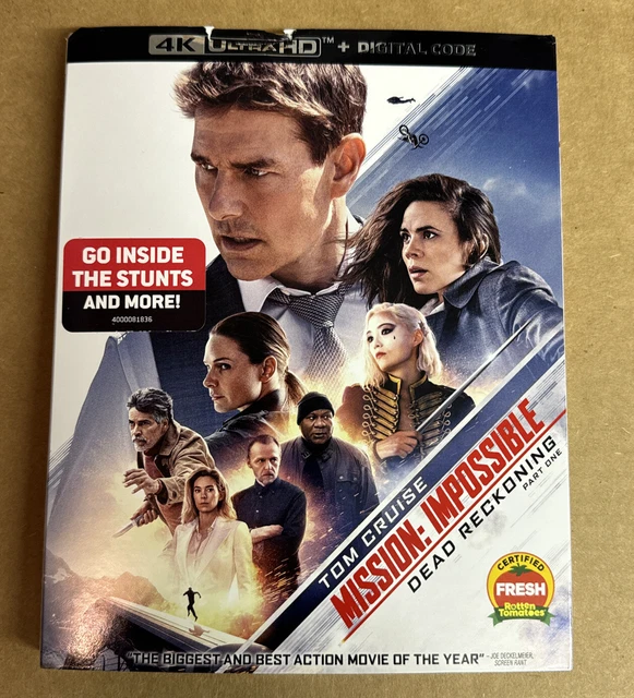 MISSION IMPOSSIBLE DEAD Reckoning part one 4k Ultra HD w/ Slipcover NEW