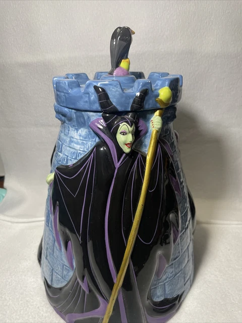 DISNEY VILLAINS COOKIE Jar Maleficent, Ursula Evil Queen And Diablo 11