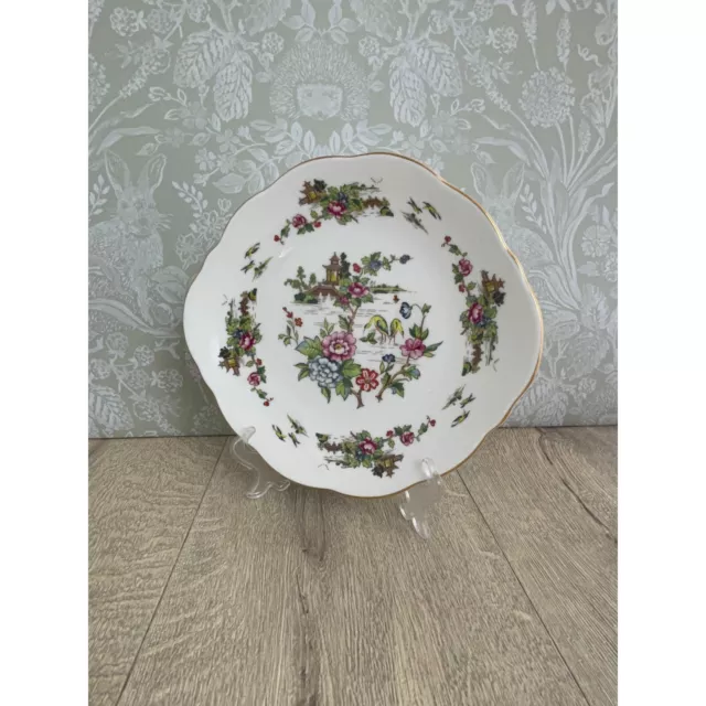 Crown Staffordshire Pagoda - fine bone china plate - medium sized serving plate