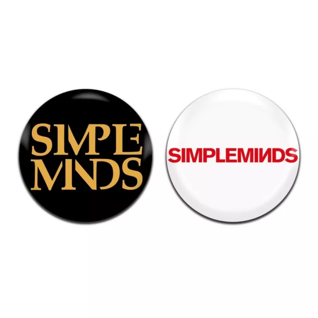 2x Simple Minds New Wave Pop Rock 80's 25mm / 1 Inch D Pin Button Badges