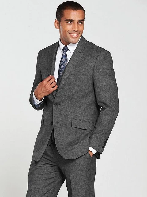 Mens Ex Hire Single Breasted Skopes Harcourt Grey Suit Jacket