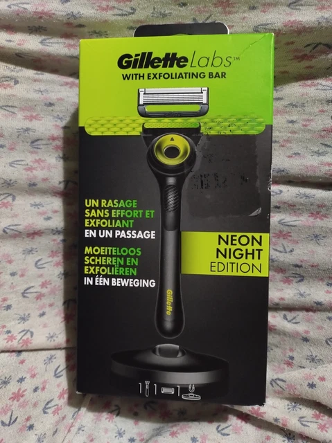 Rasoir GilletteLabs Avec Barre Exfoliante Neon Night Edition - 5 Lames - Neuf Scellé