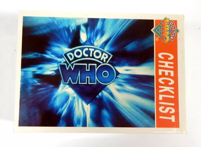 1995 Cornerstone Doctor Who Series 3 Trading Card Set (221-330)