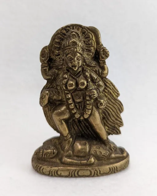 Brass Kaali Maa Statue Kali Mata Hindu Goddess Durga Idol