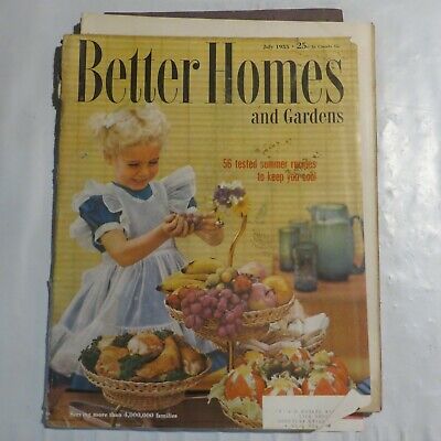 Better Homes & Gardens Magazines Vintage July 1955 Summer Recipes D5