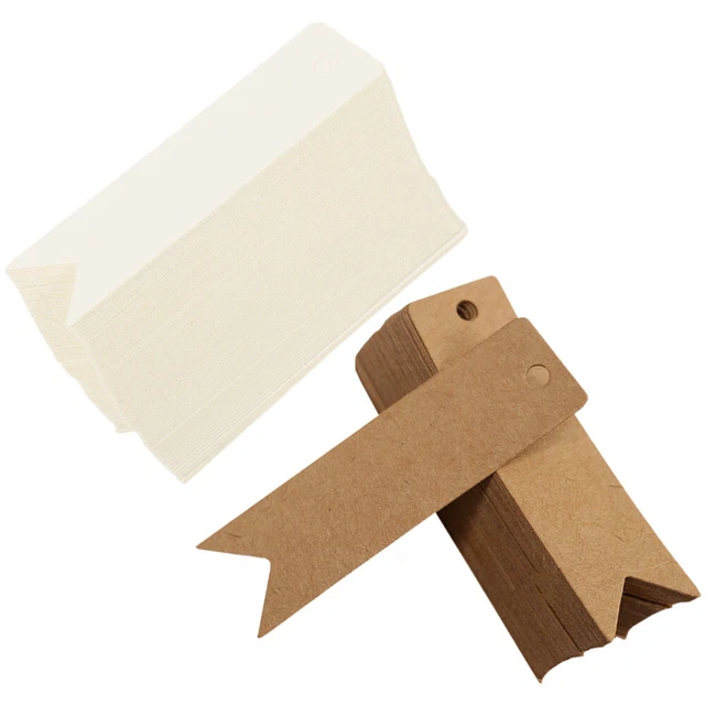 200 piezas tarjetas vacías papel etiquetas anuncios etiquetas de precios