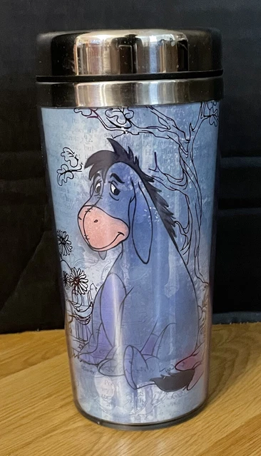 Disney Store Exclusive Winnie The Pooh Eeyore Tall Drinking Glass Tumbler Mug