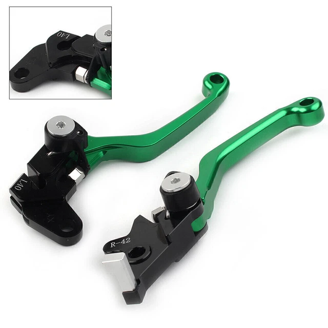 CNC Pivot Brake Clutch Lever For Suzuki DRZ400S DRZ400SM DRZ400E 2000-2022 Green