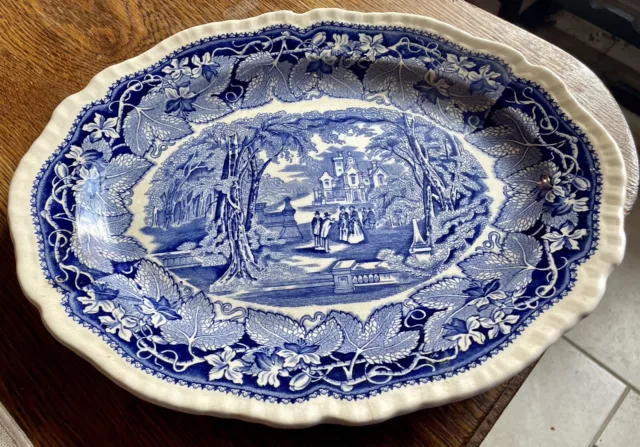 Masons Vista England Platter. Mid 1800s. estimated.