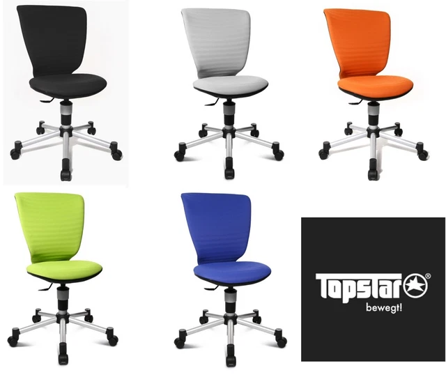 Topstar Kinder Drehstuhl Bürostuhl  3D Titan Junior, ergonomisch ,Lordosenstütze
