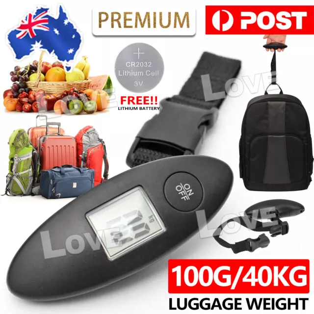 Digital Travel Scales for Suitcase Luggage 40KG Weight Hanging Scales Portable
