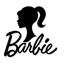 Barbie vinyl decal 3.5" x 3"  car truck laptop funny sticker pretty animated