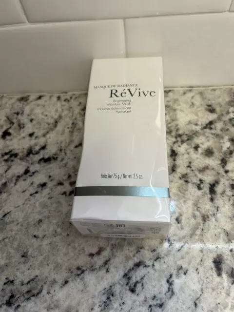 NIB New Sealed REVIVE MASQUE DE RADIANCE Brightening Moisture Mask 2.5 oz France