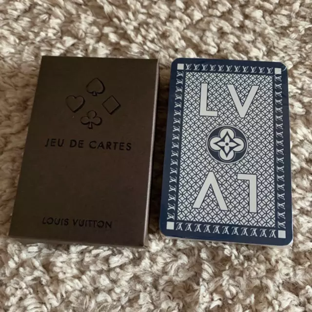 Louis Vuitton Playing Cards 3 Pack Box Set LV Poker Blue Yellow