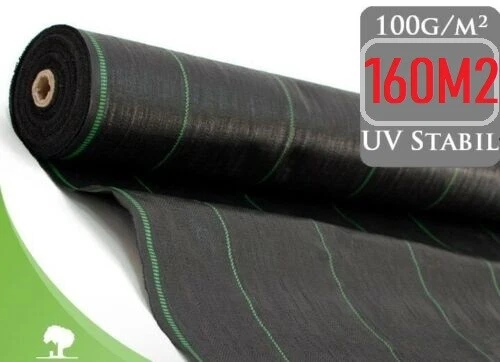 10 M² Leichtes Unkrautflies Unkrautgewebe Bändchengewebe Mulchflies Mulchgewebe Schwarz | Für Haus Und Garten - Foto 10