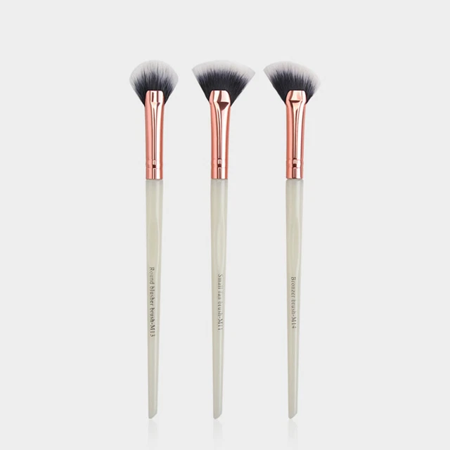 3pcs Small Fan Makeup Brushes Eye Shadow Brushes Smooth Portable Make up Too.G5