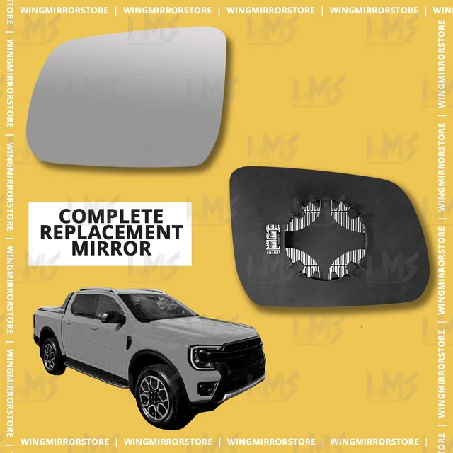 LHS LEFT SIDE for Ford Ranger Raptor 2022-2024 wing door mirror glass ...