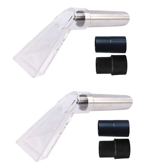 2X Extractor Tool Hand Wand with Clear Head for Upholstery & Carpet CleaningY3J5