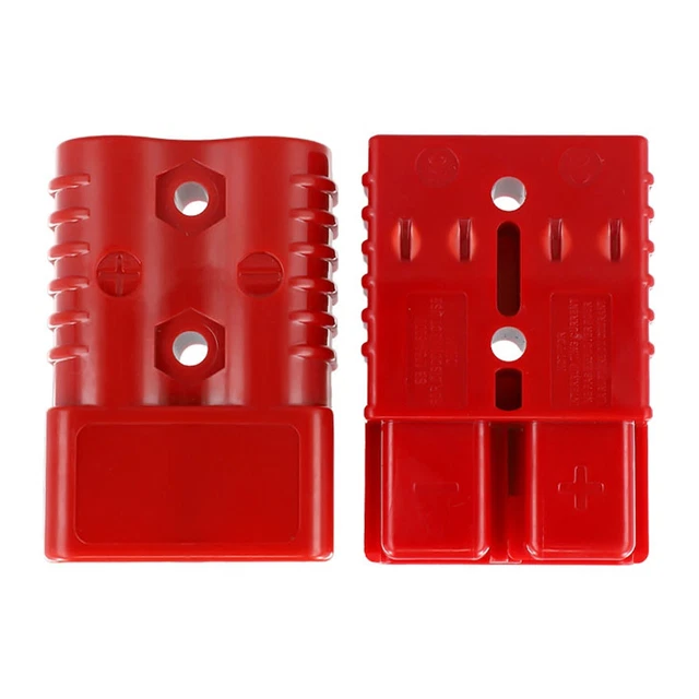 Lot De 10 Poignées En T Pour Connecteurs Anderson 50A 600V - Design Interchangeable - Coque En PC Rouge
