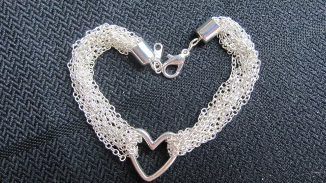 Lavish Multi-Strand Bracelet plated in .925 Sterling Silver