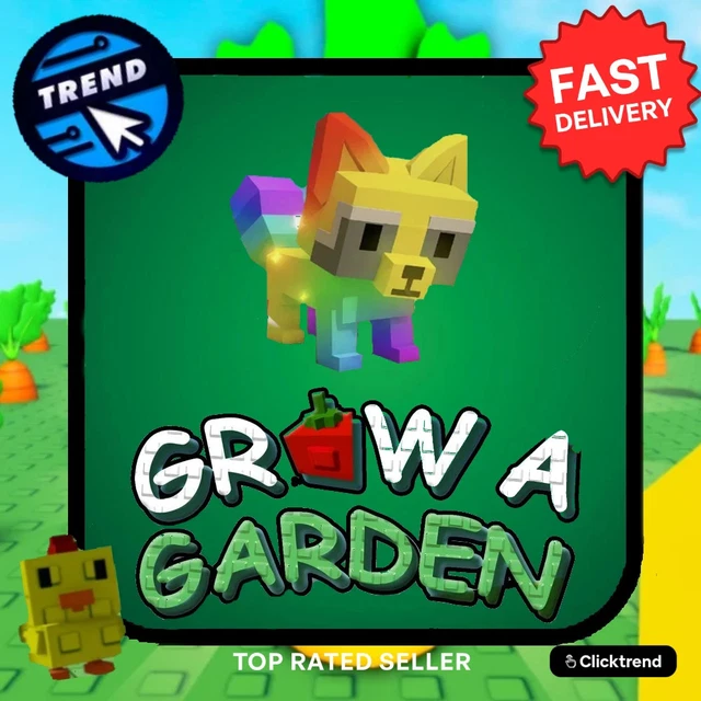 Grow A Garden – Roblox – Raccoon Rainbow – Code / Item – Neuf
