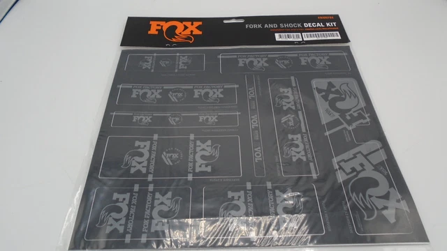 Fox Racing Shox Heritage Fork and Shock Decal Kit Stealth, One Size