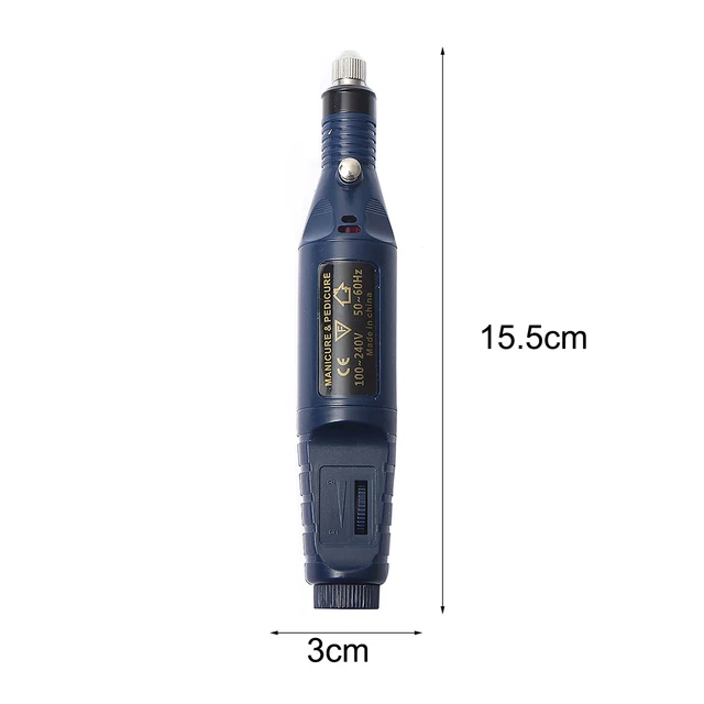 1 set lima per unghie strumento trapano per unghie portatile di lunga durata comodo