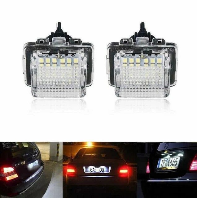 FOR MERCEDES BENZ LED License Number Plate Lights W204 W212 W221 CL E S