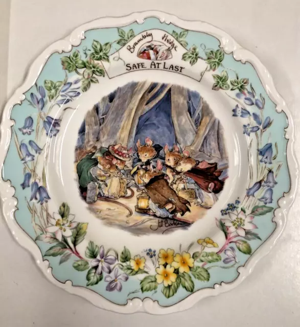 Royal Doulton Brambly Hedge “Safe At Last” Plate  Boxed