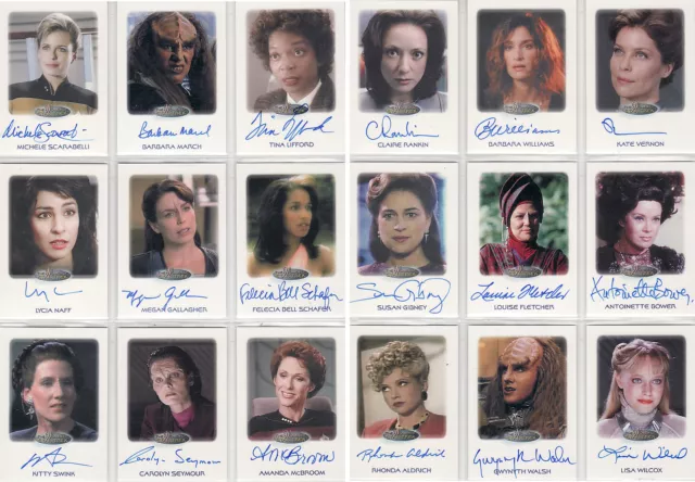 Women Star Trek 2010 Auto Autograph / Costume Card Selection